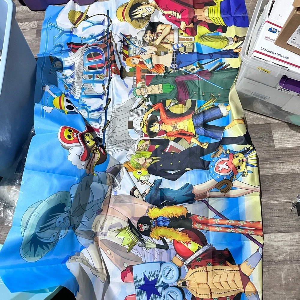 Anime Party Supplies Set with Plates, Cups, and Balloons